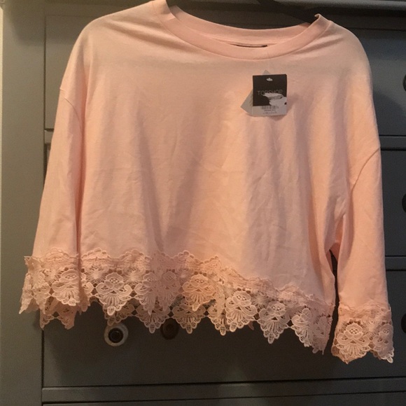 NWT Topshop lacy crop - Picture 2 of 4